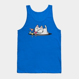 Martini Cat Tank Top